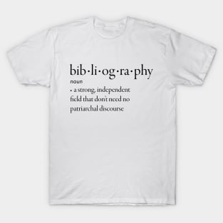 Bibliography Definition T-Shirt